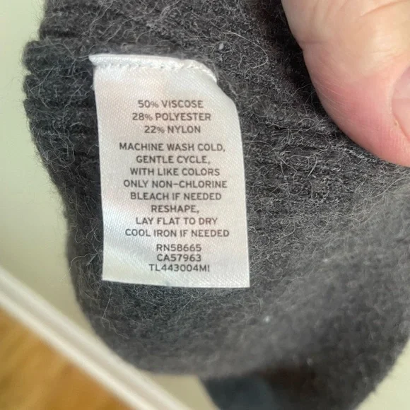 Leith Gray Knit Surplice Top Dress Sz XXS - Picture 5 of 12